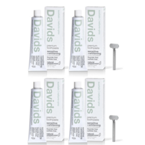 미국치약 데이비드 Davids 천연치약 불소프리 임산부치약, Sensitive/Whitening, 4개