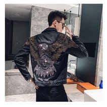 상남자 라이더자켓 할리 록커 남성 청자켓 데님자켓 오토바이 헬멧 바이크자켓 항공점퍼 1A1, M, B형