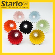 Stario 커피드리퍼 V60 오리가미드리퍼 도자기드리퍼 02형 2~4인용 ZZLB, 그린 드리퍼+드리퍼 목재 홀더