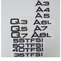 호환 아우디 A3 A4 A5 A6 A7 A8 A4L A6L A8L Q3 Q5 Q7 Q8 35TFSI 40TFSI 45TFSI 50TFSI 55TFSI TDI TFSI 엠블럼의 밝은, 규격 없음, W12(2개), 자동차 제조사