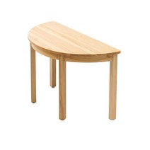하이솔로몬 어린이집 유치원 칼라트리 원목책상, 반원-네츄럴
