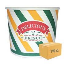 일회용 종이용기 인쇄 750cc 1박스(1000개)/분식용기