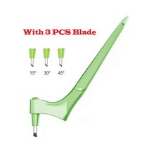 360 스틸 회전 블레이드 DIY 아트 커팅 도구 공예 나이프 안전 커터 종이 칼 3 개 펜, green set