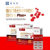 여성 에 좋은 헤모글로빈 미오글로빈 철 철분제 엽산 비타민D 어지러울때 어지러움 먹는 프리미엄 복합 건강 기능 영양제, 2BOX(4개월분)
