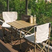 야장테이블 야외 테이블 세트 테라스접이식, 4인세트