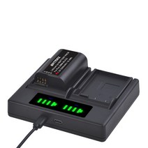 파나소닉 카메라 배터리 2280mah dmw-blk22 dmwblk22 blk22 + lumix dc-s5 dc-s5k 용 led 듀얼 usb 충전기, 배터리 1개 충전기 1개