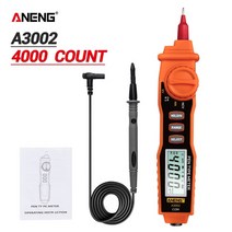 디지털테스터기펜 12V 1000V 비접촉 NENG 3002 디지털 멀티 미터 펜 유형 4000 비 접촉 /D 전압 저항 다이, 01 3002 ornge