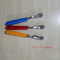 저스트업 가죽공예 공구 전문 가죽 오버 스티치 휠 기어 룰렛 스테인레스 스틸 스페이서 바느질 공예 도구 4mm, [03] color sent randomly, [03] color sent randomly