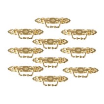 10pcs 골동품 핸들 아연 합금 서랍 문 손잡이 골든 찬장 및 가구 문 핸들 (나사 포함), 하나, 금