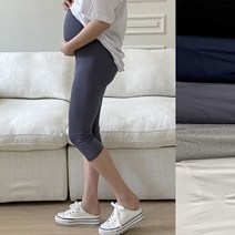 스위트플러스 임부복 여름 보들스판 7부 임산부 레깅스