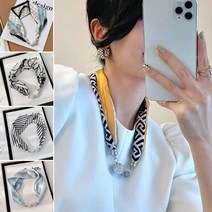 마그네틱 큐빅 목걸이스카프 봄패션 쁘띠 미니스카프 여성 쁘띠