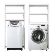 아트박스/스피드랙 스피드랙 건조기 세탁기 선반 3단 1000 x 800 x 2400, 화이트, 9mm 양면코팅
