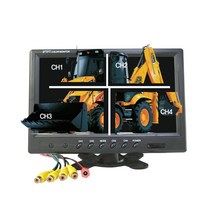 9인치 4채널 화면분할 모니터 1200x600 HD급 고화질_후방지원, 9인치 화면분할모니터