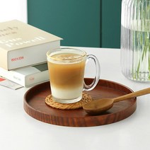 핸드메이드 ASH 물푸레나무 100% 통원목 1인 우드쟁반, 원형우드