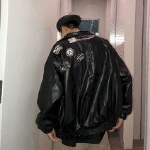 남자 라이더 자켓 가죽 봄 가을 패션 남성 블랙 여성 어 바이크 오토바이 스트리트 웨어 겉옷 바이커 코트, [03] XL, [01] W313