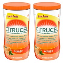 Citrucel Methylcellulose Fiber Therapy for IRRegularity 시트루셀 메틸셀루로즈 화이버 테라피 파우더 오렌지맛 30oz(850g) 2팩