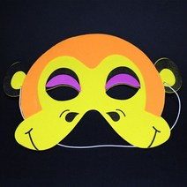 동물 가면 마스크 동물에 바 무대 쇼 생일 파티 결혼식 부절, 04 Big Nose Monkey