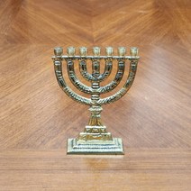 (엔틱빈티지) 예루살렘 메노라 황동 일곱촛대 장식 소품