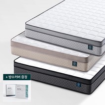 [방수커버 포함+방문설치] 휴도 편안한 제주 21cm 본넬스프링 침대 매트리스 S SS Q K 싱글 슈퍼싱글 퀸 매트리스, 블랙