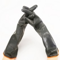 미니멀카 자동차 검정 43cm 세차 고무 장갑, 검정세차장갑(양손), 1개