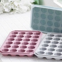 꾹꾸기1개아이스트레이 얼음틀 큐브 실리콘 아이스몰드 24구 큐브라떼 얼음트레이 냉동실얼음통 아이스큐브 얼음얼리기 동그란얼음틀 간마늘보관 원형얼음틀 냉장고얼음통 샤베트만들기 얼음보관통 둥근얼음틀 냉동실얼음 얼음통 얼음케이스 얼음큐브 얼음판, 핑크