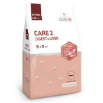 네츄럴랩 케어2 유기농 70% 강아지 기능성사료, 장&간 케어, 2kg, 3개