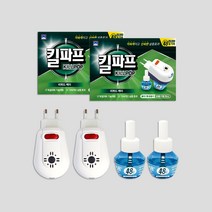 킬파프 리퀴드 액체 전자 모기향 전기 모기약 액상 훈증기 리필액 세트 코드형 1+1, 리퀴드 본품세트 (플러그형)