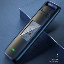 비접촉 음주측정기 USB충전식 디스플레이 정확도높은 휴대용 알콜감지기 음주단속, 블랙