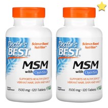 닥터스베스트 Opti MSM 엠에스엠 1 500mg 120정 2통, 1개, 기본