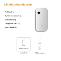 Tuya-스마트 홈 와이파이 조도 센서 ZigBee 연결 제어 밝기 스마트 조명 Tuya 장치와 호환, 01 Sensor