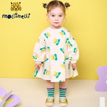 [몰리멜리]씨아풀잎핀턱원피스