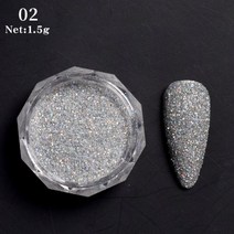 반사 어두운 플래시 Holographics 네일 파우더 반짝이 Glitters 아트 먼지 장식 크롬 안료 DIY 액세서리, 한개옵션1, 24 29