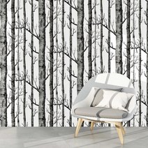자작나무트리 조명 무드등 크리스마스 나무 껍질과 스틱 벽지 self adhesive, 전나무, 6mx45cm