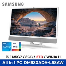 *CPU 무상 업그레이드* 삼성전자 올인원 일체형PC DM530ADA-L58AW 기업용 업무용 교육용 가성비 병원용 일체형컴퓨터 - 윈도우11 8GB 2TB ED