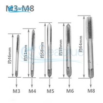 탭핑 탭드릴 손드릴 6개/대 T 형 렌치 드릴 세트 핸드 태핑 도구 기계 M3-M8 조정 가능한 래칫 탭 분리형, 한개옵션0