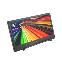 휴대용 모니터 8 인치 LCD 디스플레이 화면 게임용 모니터 C타입 HDMI 호환, 1600x768, 8 인치 모니터