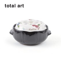 [토탈아트] 튤립 뚝배기 7호 1set/ 3~4인용 국산 뚝배기 김치찌개& 된장찌개 뚝배기, 상세설명 참조