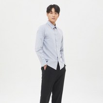 탑텐 남자 이지케어 스마트 드레스 셔츠 블루 22ALL BL