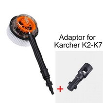 차량용 브러시 세차솔 세차브러쉬 휠 자동 거품 브러쉬 워시 스프레이 폼 회전 휴대용 청소 고압 세탁기 세차, CHINA, for karcher k2-k7