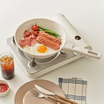 르난세 어스 IH 인덕션 프라이팬 24cm, 색상:프라이팬24(아이보리)