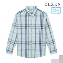 올젠 [올젠] 쿨앤컴포트 체크 긴팔 셔츠 (ZOB2WC1303)
