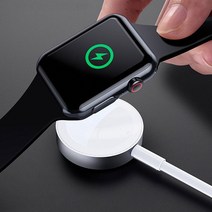 애플워치 전용 마그네틱 USB 무선충전기 (1M Apple Watch 7 SE 6 5 4세대 전세대 호환) (케이블포함