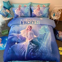 디즈니 캐릭터 이불커버 키즈 침구세트 어린이 유아동 겨울왕국2 엘사 소피아, 150cm, L