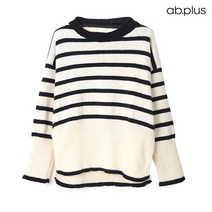 에이비플러스 ab.plus 모노 스트라이프 슬릿 니트 (LSV4MW59A)