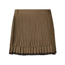 파리게이츠 파리게이츠골프스커트 KQF 521B3PC370_BR 브라운 여성 두겹 플리츠 큐롯 스커트