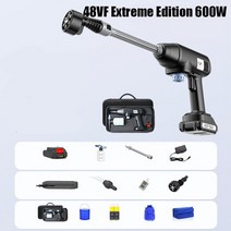 고압세척기무선 세차 휴대용 고압 워터 펌프 150-600W 24V 48Vf 거품 발사기 청소 자동차 장비, 06 빨간