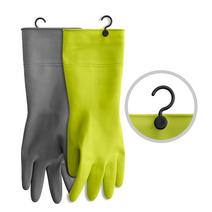 정석대로 만든 고리달린 라텍스 고무장갑 중 대 6개 2컬러 랜덤발송, 대(L)