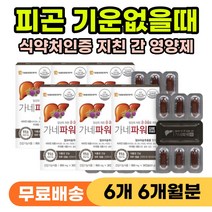 간청소 간건강 육체 피로 개선제 피곤할때 기운없을때 간에좋은 영양제 식약처인증 활력 에너지 일어나기 힘들때 체력 떨어질때 기력 보강 보충 강화 간영양제 알콜성 간기능 개선제