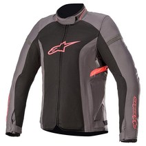 바이크가죽자켓 바이크라이더자켓 Alpinestars 알파인스타 Stella TKira V2 에어 재킷 타르 그레이/블랙/디바 핑크트, Large, Tar Gray/Black/Diva Pinkt