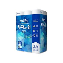 부자되는집 3겹 데코 27m 30롤 롤화장지, 1팩